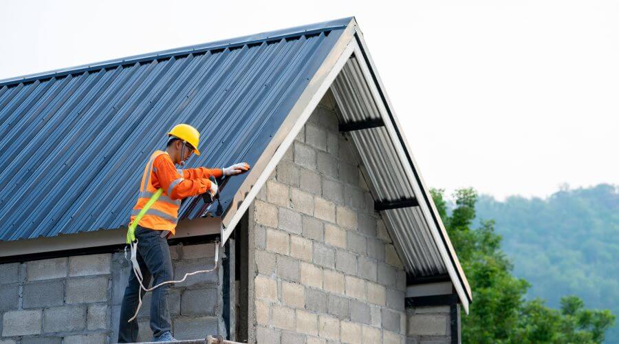 Professional metal roof installation in Elmo, UT